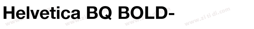 Helvetica BQ BOLD字体转换